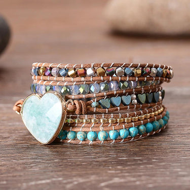 Love Without End Amazonite Wrap Bracelet-Your Soul Place